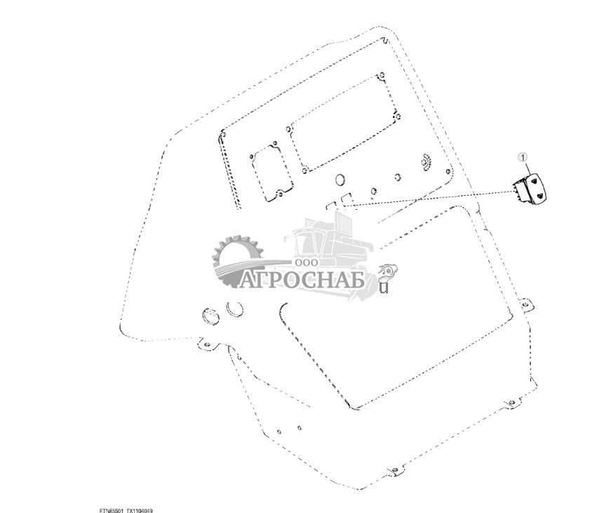 Переключатель управления стеклообогревателем ( - 303523) - ST703286 372.jpg